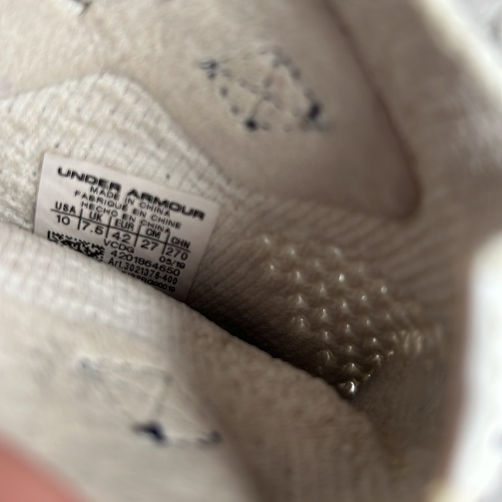 Under Armour Volleyball Shoes Supportive Hi Women’s 10 Navy Highlight - Picture 6 of 6